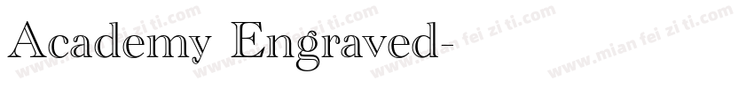 Academy Engraved字体转换